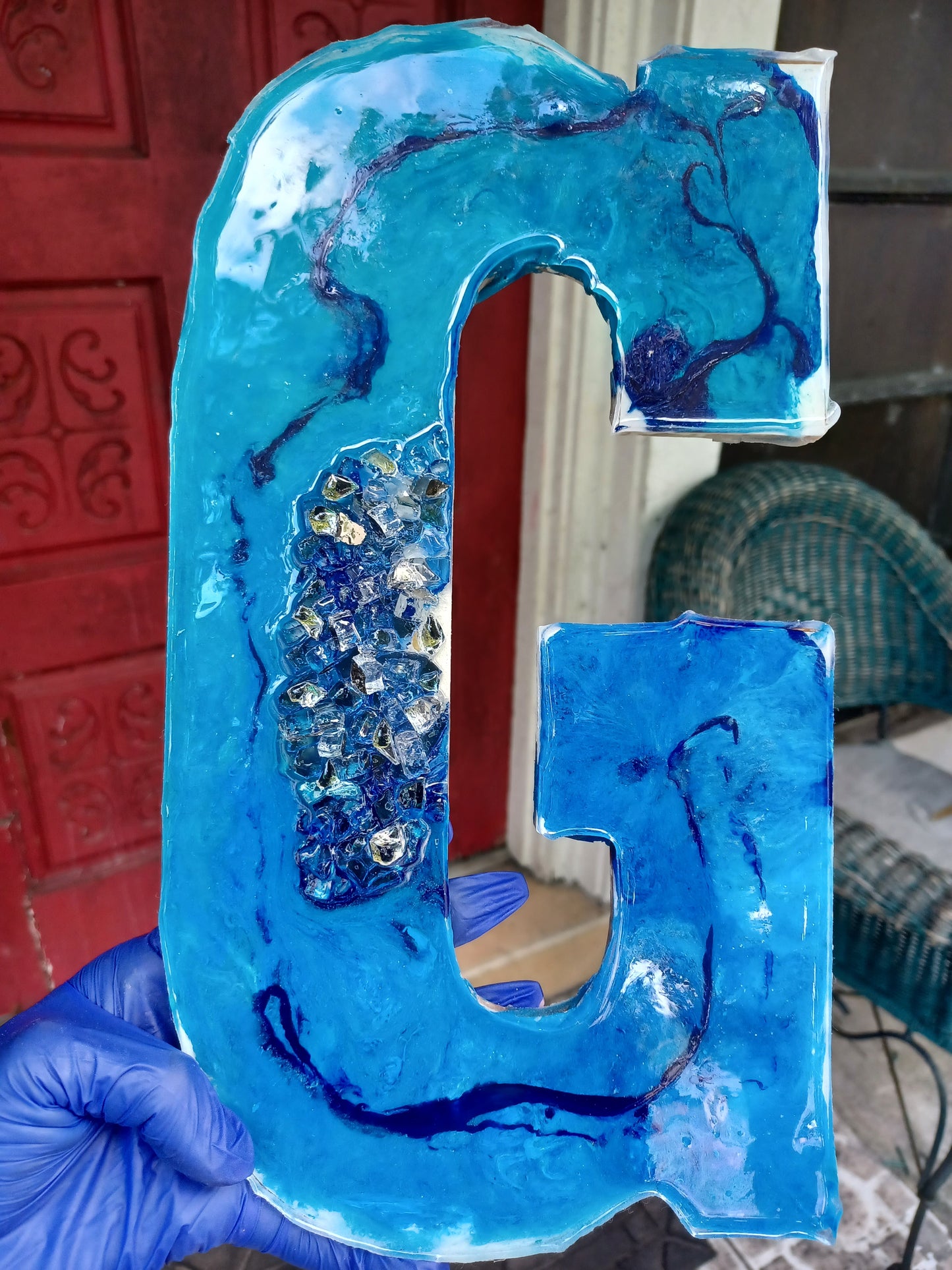 Geode Wooden Letter